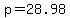 +p+=+28.98+