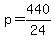 +p+=+440%2F24+