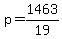 +p++=1463%2F19