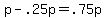 +p+-+.25p+=+.75p+