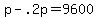 +p+-+.2p+=+9600+