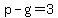 +p+-+g+=+3+