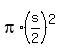 +pi%2A%28s%2F2%29%5E2+
