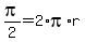 +pi%2F2+=+2%2Api%2Ar+