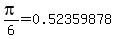 +pi%2F6=0.52359878