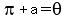 +pi+%2B+a+=+theta+