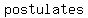 +postulates