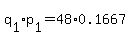 +q%5B1%5D%2Ap%5B1%5D+=+48%2A0.1667+