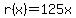 +r%28x%29+=+125x+