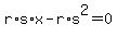 +r%2As%2Ax+-+r%2As%5E2+=+0+