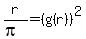 +r%2F%28pi%29=%28g%28r%29%29%5E2