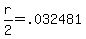 +r%2F2+=+.032481+