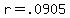 +r=+.0905+