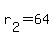 +r%5B2%5D+=+64+