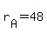 +r%5BA%5D+=+48+