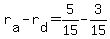 +r%5Ba%5D+-+r%5Bd%5D+=+5%2F15+-+3%2F15+