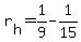 +r%5Bh%5D+=+1%2F9+-+1%2F15+