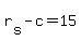 +r%5Bs%5D+-+c+=+15+