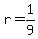 +r+=+1%2F9+