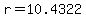 +r+=+10.4322+