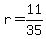 +r+=+11%2F35+