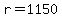 +r+=+1150+