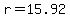 +r+=+15.92+