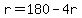 +r+=+180+-+4r+