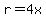 +r+=+4x+