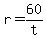 +r+=+60%2Ft+