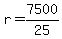 +r+=+7500+%2F+25+