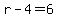 +r+-+4+=+6+