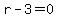 +r-3=0