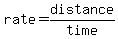 +rate=distance%2Ftime+