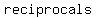 +reciprocals+