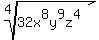 +root%284%2C32x%5E8y%5E9z%5E4%29+