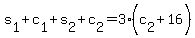 +s%5B1%5D+%2B+c%5B1%5D+%2B+s%5B2%5D+%2B+c%5B2%5D+=+3%2A%28+c%5B2%5D+%2B+16+%29+