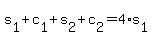 +s%5B1%5D+%2B+c%5B1%5D+%2B+s%5B2%5D+%2B+c%5B2%5D+=+4%2As%5B1%5D+
