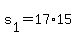 +s%5B1%5D+=+17%2A15+