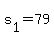 +s%5B1%5D+=+79+