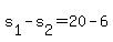 +s%5B1%5D+-+s%5B2%5D+=+20+-+6+