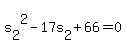 +s%5B2%5D%5E2+-+17s%5B2%5D+%2B+66+=+0+