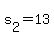 +s%5B2%5D+=+13+
