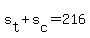 +s%5Bt%5D+%2B+s%5Bc%5D+=+216+