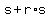 +s+%2B+r%2As+