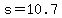 +s+=+10.7+