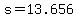 +s+=+13.656+