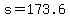 +s+=+173.6+