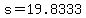 +s+=+19.8333+