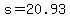 +s+=+20.93+